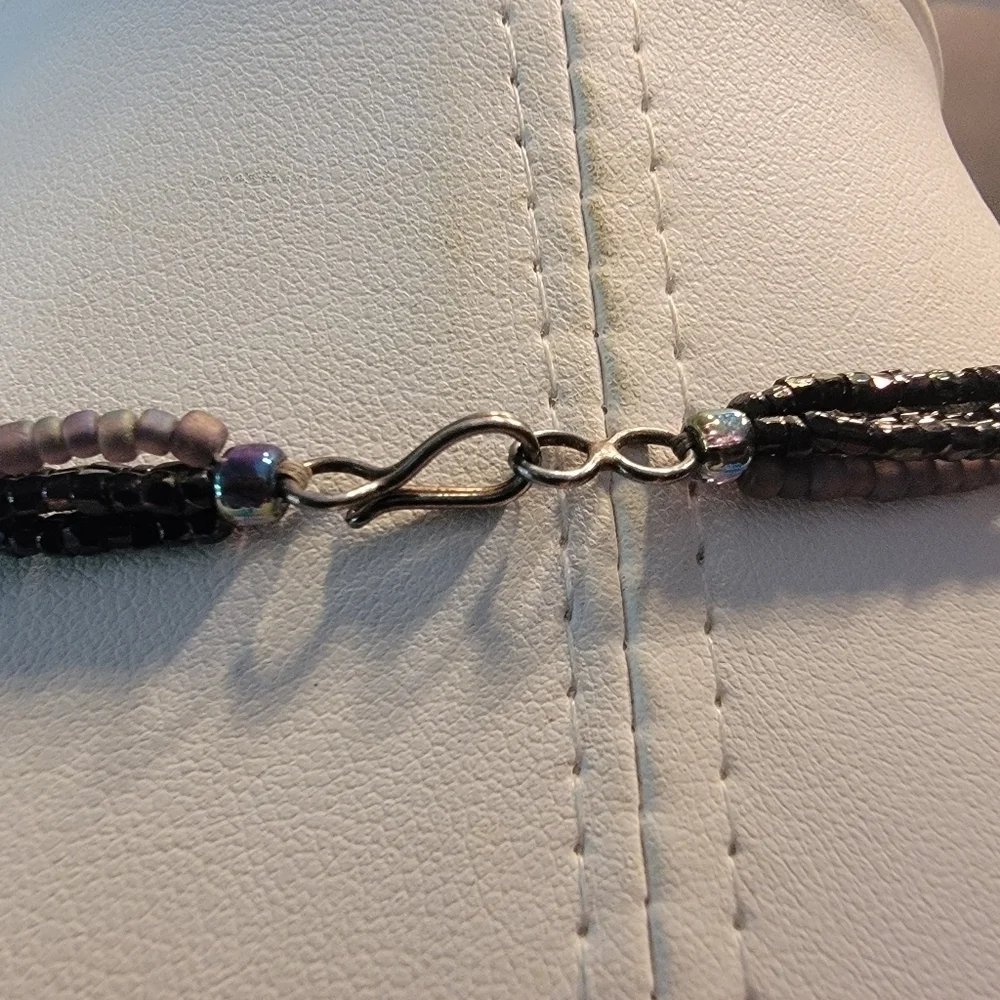 Bohemian 4 Strand Beaded Necklace - Picture 5 of 8